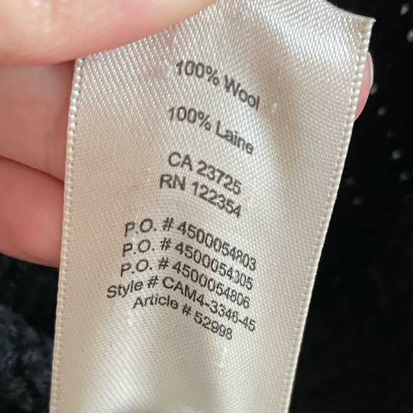 Aritzia Wilfred Durandal 100% Wool Sweater Vest Black Size XS - Picture 10 of 10